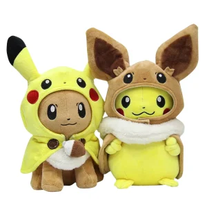 Pikachu peluche peluche Cosplay Eevee / Gengar (circa 28 cm)