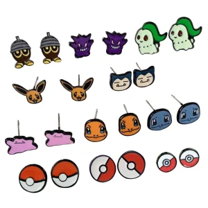 Orecchini Pokémon / orecchini a bottone con diversi motivi