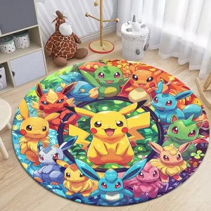 Runder Pikachu Teppich in vielen Motiven