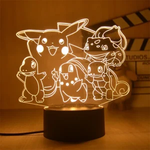 Einfarbige Pokemon Nachtlampen in vielen Motiven