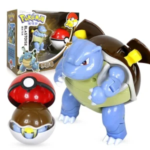 Set di giocattoli Pokemon Turtok (Blastoise) con figura e Pokeball