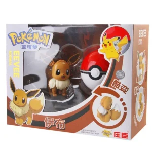 Eevee / Eevee Pokemon Poke Ball Set con giocattoli di figura