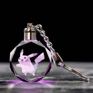 Ciondolo in cristallo Pokemon con effetto 3D - molti motivi