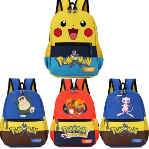 Zaini per bambini Pokemon con motivo Snorlax, Glruak, Mewtwo o Pikachu