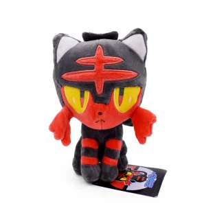 Peluche Pokemon Flamiau Litten (circa 17 cm)